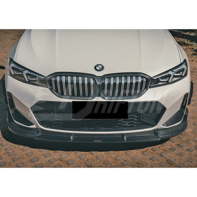 TAKD Style Dry Carbon Fiber Front Lip For BMW 3 Series G20 LCI 2023-On