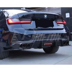 TAKD Style Dry Carbon Fiber Rear Diffuser For BMW 3 Series G20 LCI 2023-On