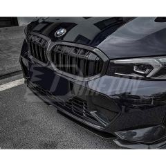 Double Slat Style Dry Carbon Fiber Front Grill For BMW 3 Series G20 LCI 2023-On
