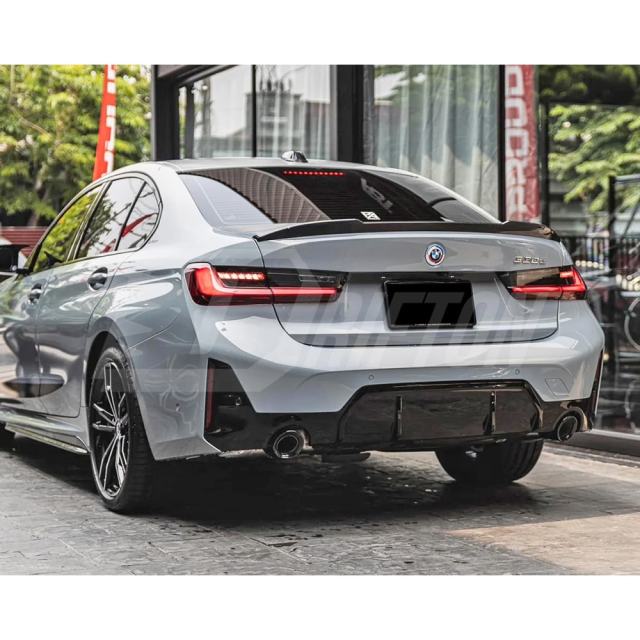 MP Style Dry Carbon Fiber Rear Diffuser Set For BMW 3 Serises G20 LCI 2023-On