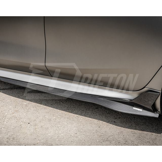 SQ Style Dry Carbon Fiber Side Skirt For BMW M8 F91 F92 F93 2020-2024