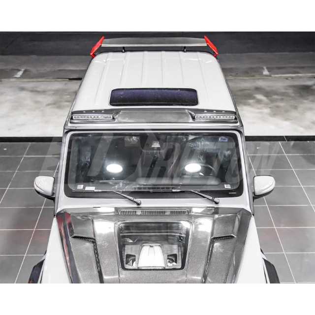 G900 Rocket Style Dry Carbon Fiber Rear Roof Spoiler For Mercedes Benz G Class W464 G63 AMG 2018-2024