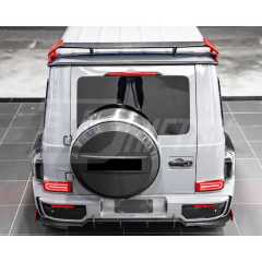 G900 Rocket Style Dry Carbon Fiber Rear Roof Spoiler For Mercedes Benz G Class W464 G63 AMG 2018-2024