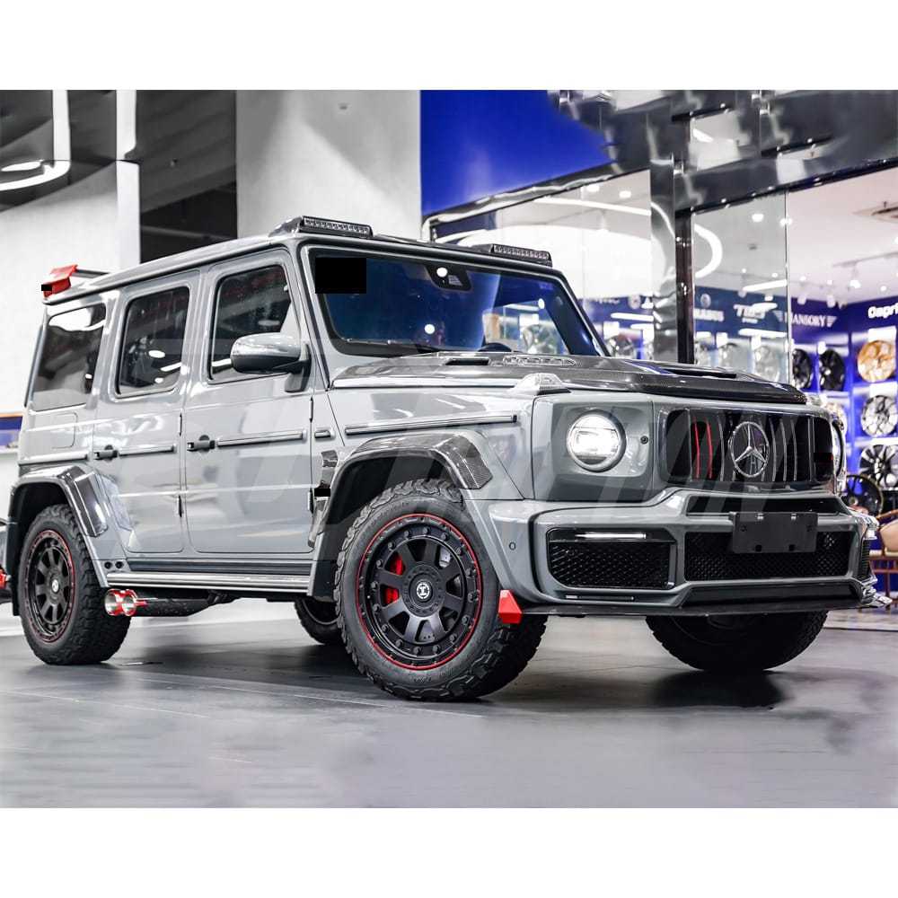 G900 Rocket Style Dry Carbon Fiber Rear Roof Spoiler For Mercedes Benz G Class W464 G63 AMG 2018-2024