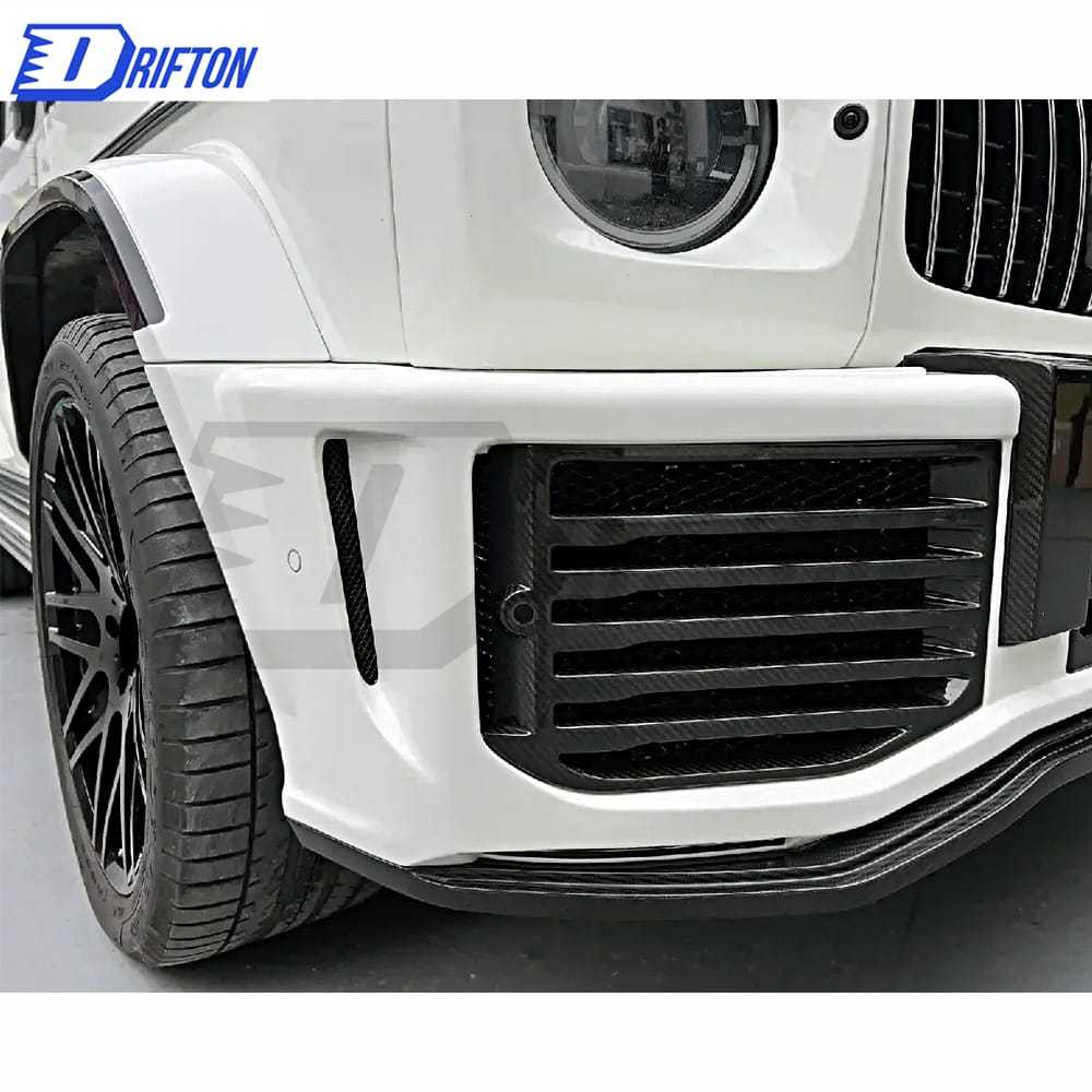 Urban Style Dry Carbon Fiber With Portion Primer Fender Wheel Trim For Mercedes Benz G Class W464 AMG G63 2018-2024