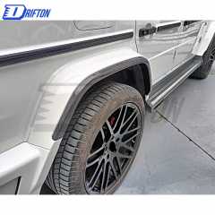 Urban Style Dry Carbon Fiber With Portion Primer Fender Wheel Trim For Mercedes Benz G Class W464 AMG G63 2018-2024