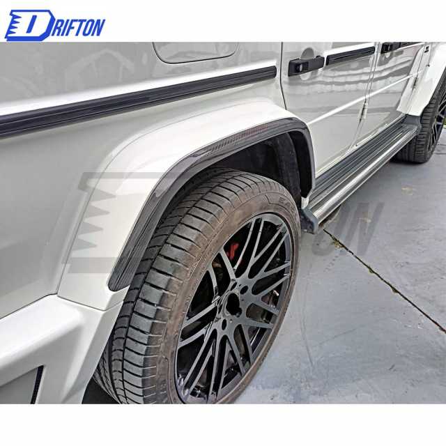 Urban Style Dry Carbon Fiber With Portion Primer Fender Wheel Trim For Mercedes Benz G Class W464 AMG G63 2018-2024
