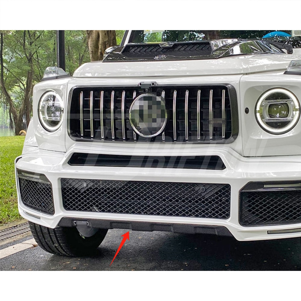 G800 Style Dry Carbon Fiber Front Lip Cover Parts For Mercedes Benz G Class W464 G63 Brab 2018-2024