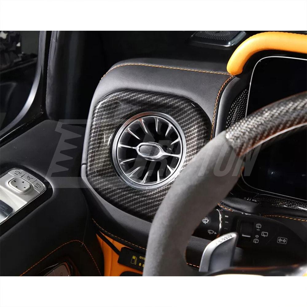 Dry Carbon Fiber Interior Kits AC Vents Trim Cover For Mercedes Benz G Class W464 G500 AMG G63 2018-2024