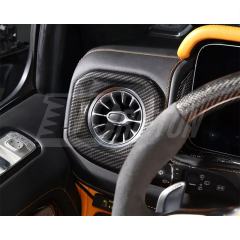 Dry Carbon Fiber Interior Kits AC Vents Trim Cover For Mercedes Benz G Class W464 G500 AMG G63 2018-2024