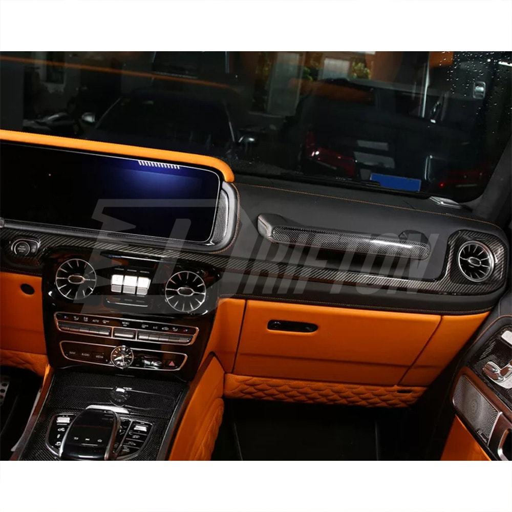 Dry Carbon Fiber Interior Kits AC Vents Trim Cover For Mercedes Benz G Class W464 G500 AMG G63 2018-2024