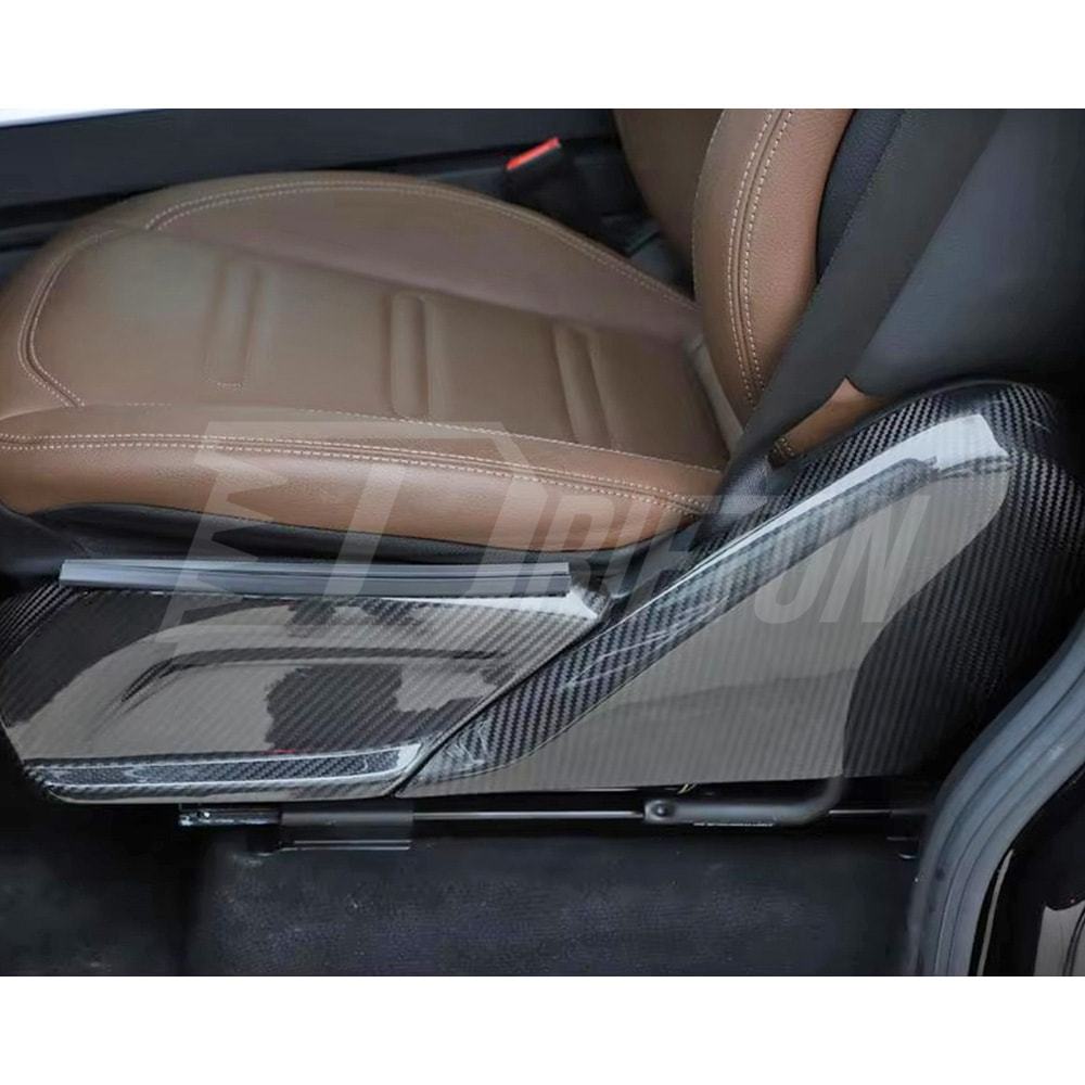 Dry Carbon Fiber Seat Side Panel Cover For Mercedes Benz G Class W464 G500 G63 2018-2024