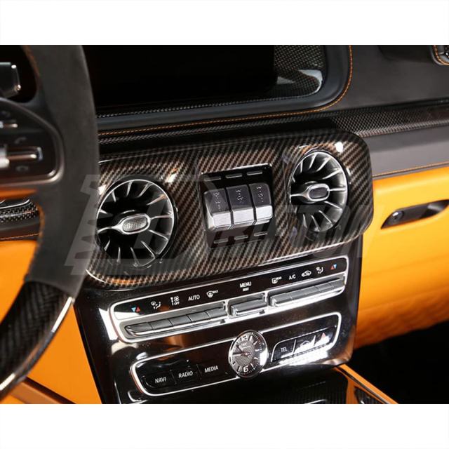 Dry Carbon Fiber Interior Kits AC Vents Trim Cover For Mercedes Benz G Class W464 G500 AMG G63 2018-2024