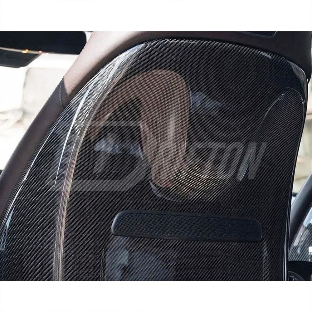 Dry Carbon Fiber Interiors Kits Seat Back Cover For Mercedes Benz G Class W464 G500 G63 2018-2024