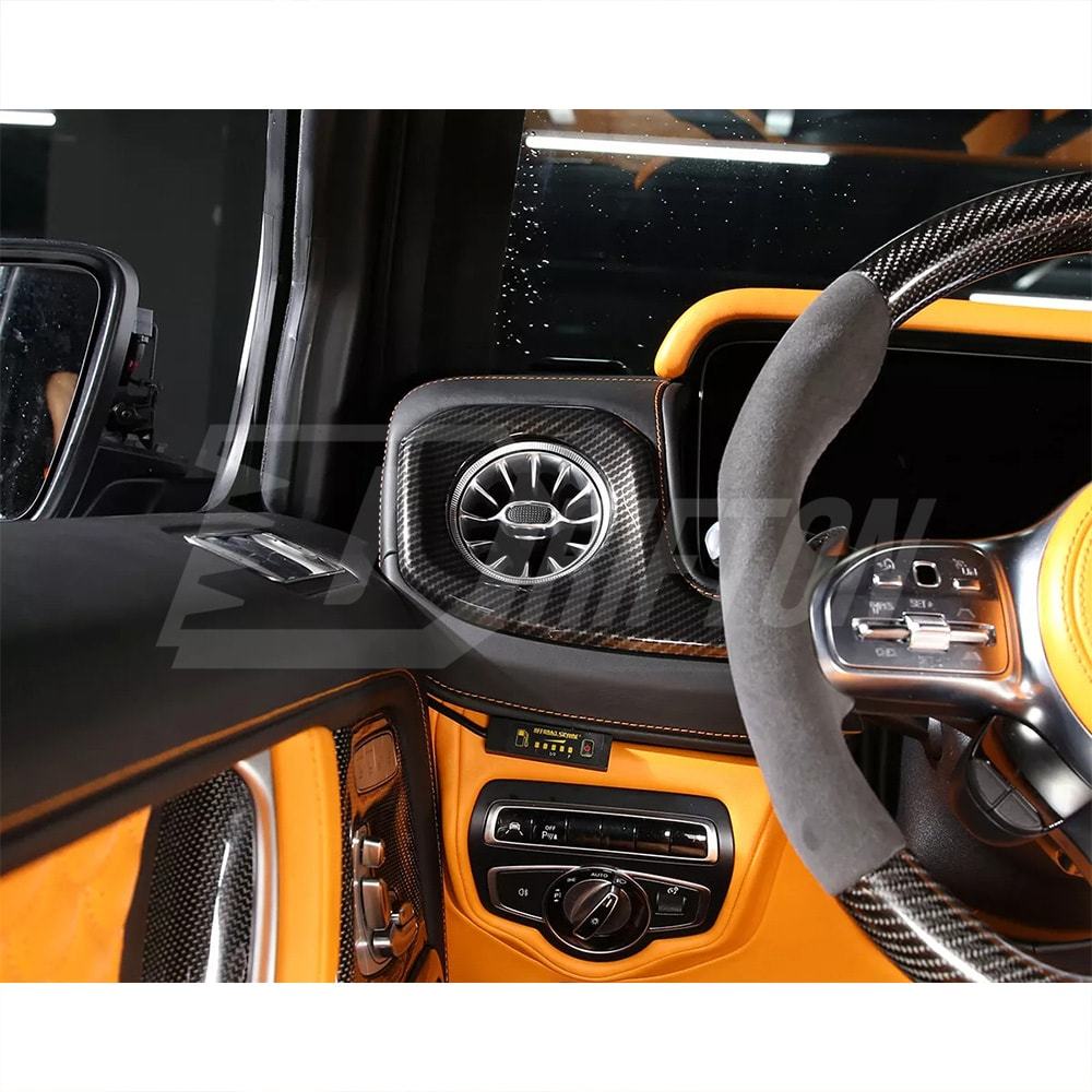 Dry Carbon Fiber Interior Kits AC Vents Trim Cover For Mercedes Benz G Class W464 G500 AMG G63 2018-2024