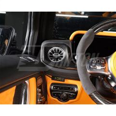 Dry Carbon Fiber Interior Kits AC Vents Trim Cover For Mercedes Benz G Class W464 G500 AMG G63 2018-2024