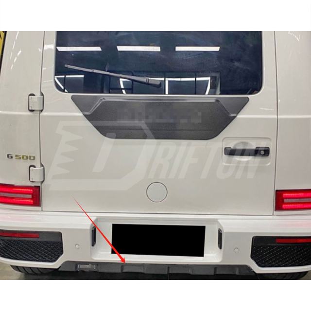 G800 Style Dry Carbon Fiber Rear Lip Cover Parts For Mercedes Benz G Class W464 G63 Brab 2018-2024