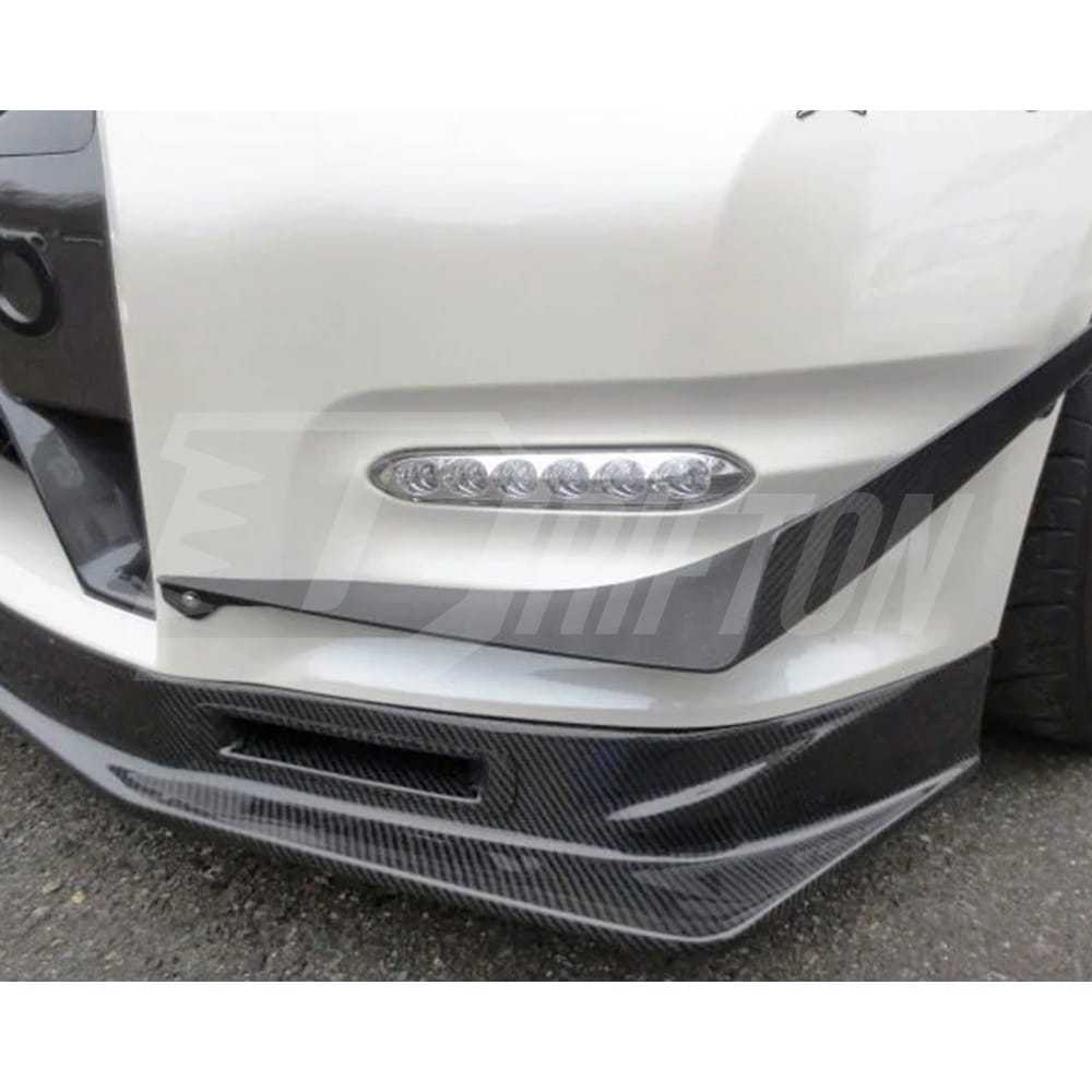 HKS Kansai Style Carbon Fiber Front Lip With Air Duct For Nissan R35 GTR 2012-2016
