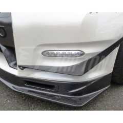 HKS Kansai Style Carbon Fiber Front Lip With Air Duct For Nissan R35 GTR 2012-2016