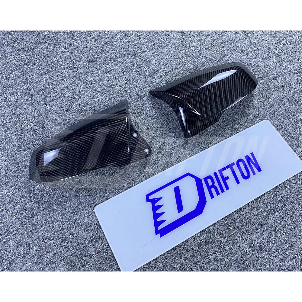 AN Style Dry Carbon Fiber Repalcement Side Mirror Cover For Toyota Supra MK5 A90 A91 GR 2019-2024
