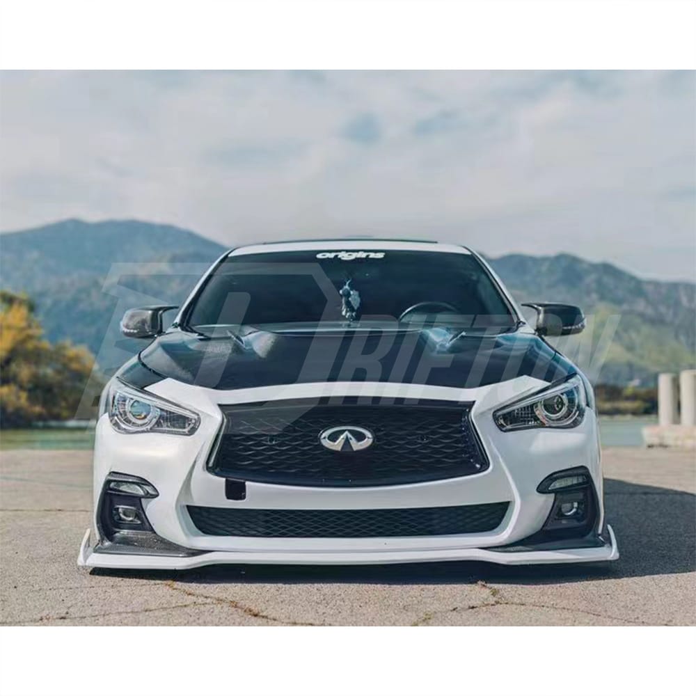 VA Style Carbon Fiber Engine Hood For INFINITI Q50 2013-2024
