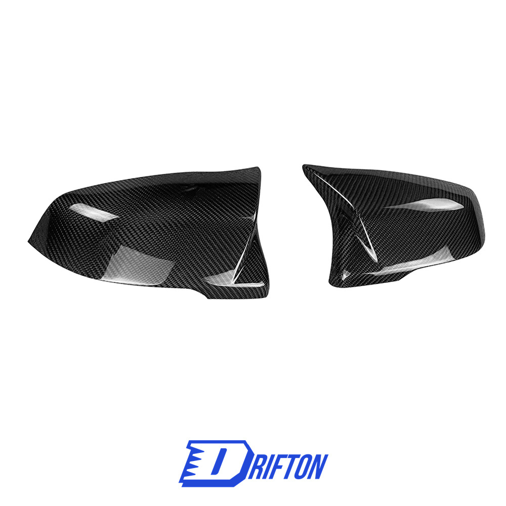 AN Style Dry Carbon Fiber Repalcement Side Mirror Cover For Toyota Supra MK5 A90 A91 GR 2019-2024