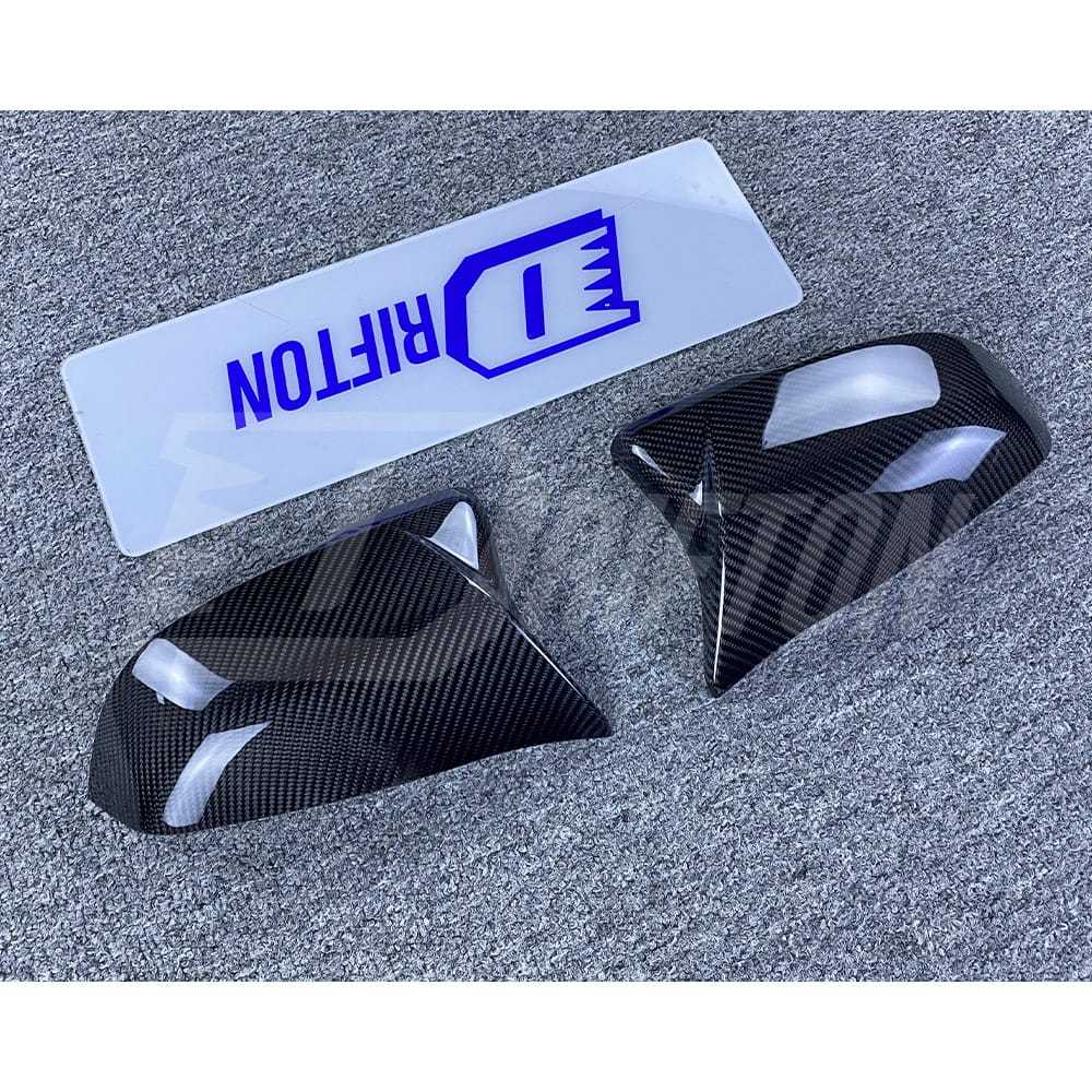 AN Style Dry Carbon Fiber Repalcement Side Mirror Cover For Toyota Supra MK5 A90 A91 GR 2019-2024