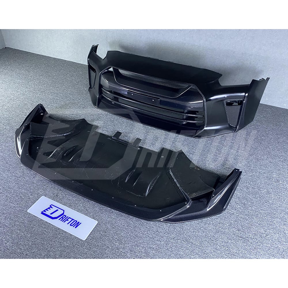 Top Secret Style Partail Carbon Fiber Front Bumper For Nissan R35 GTR 2017-2019