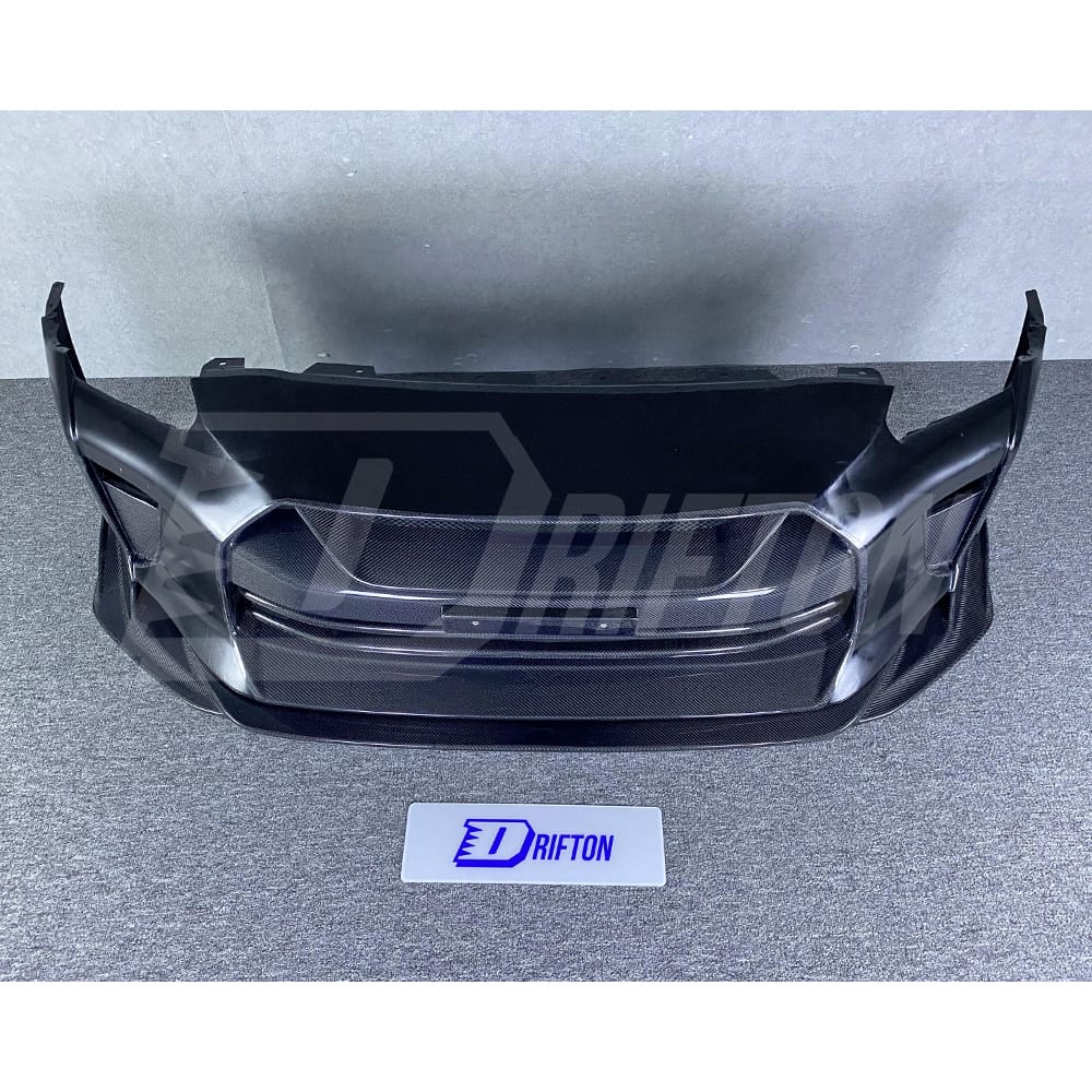 Top Secret Style Partail Carbon Fiber Front Bumper For Nissan R35 GTR 2017-2019