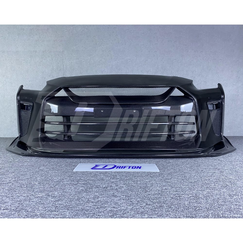 Top Secret Style Partail Carbon Fiber Front Bumper For Nissan R35 GTR 2017-2019