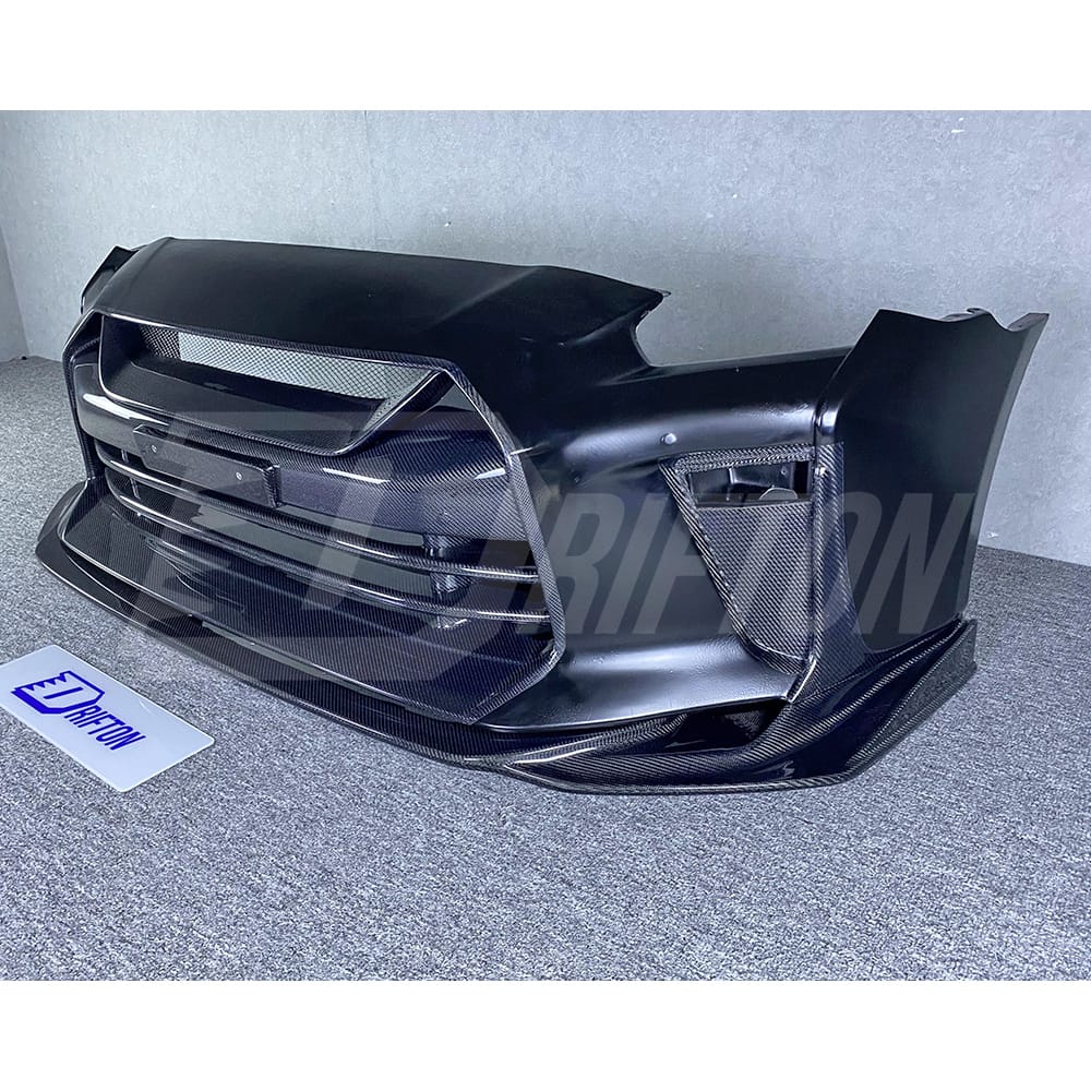 Top Secret Style Partail Carbon Fiber Front Bumper For Nissan R35 GTR 2017-2019