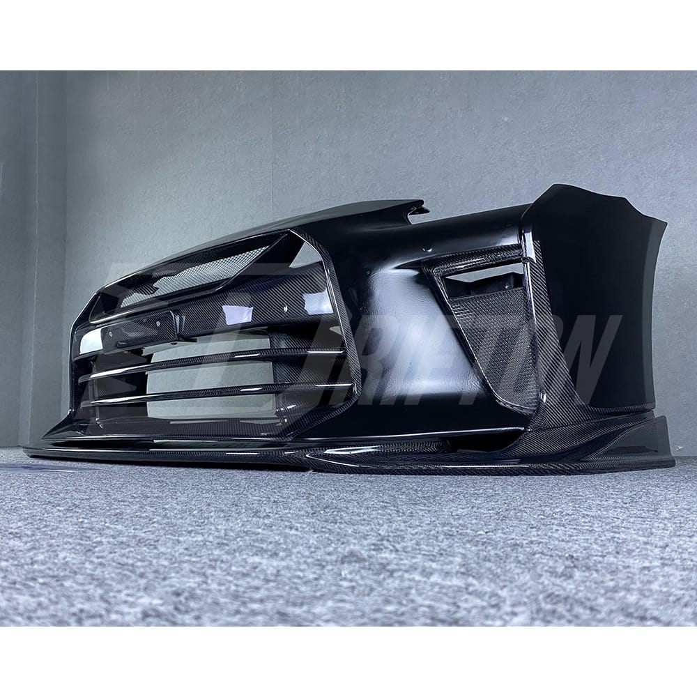 Top Secret Style Partail Carbon Fiber Front Bumper For Nissan R35 GTR 2017-2019