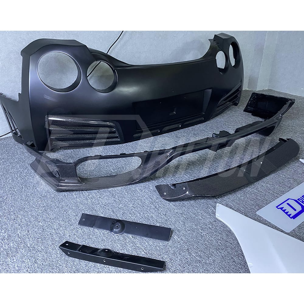 Varis KAMIKAZE R Super Sonic Style Half Carbon Fiber Wide Body Kit For Nissan R35 GTR 2008-2016