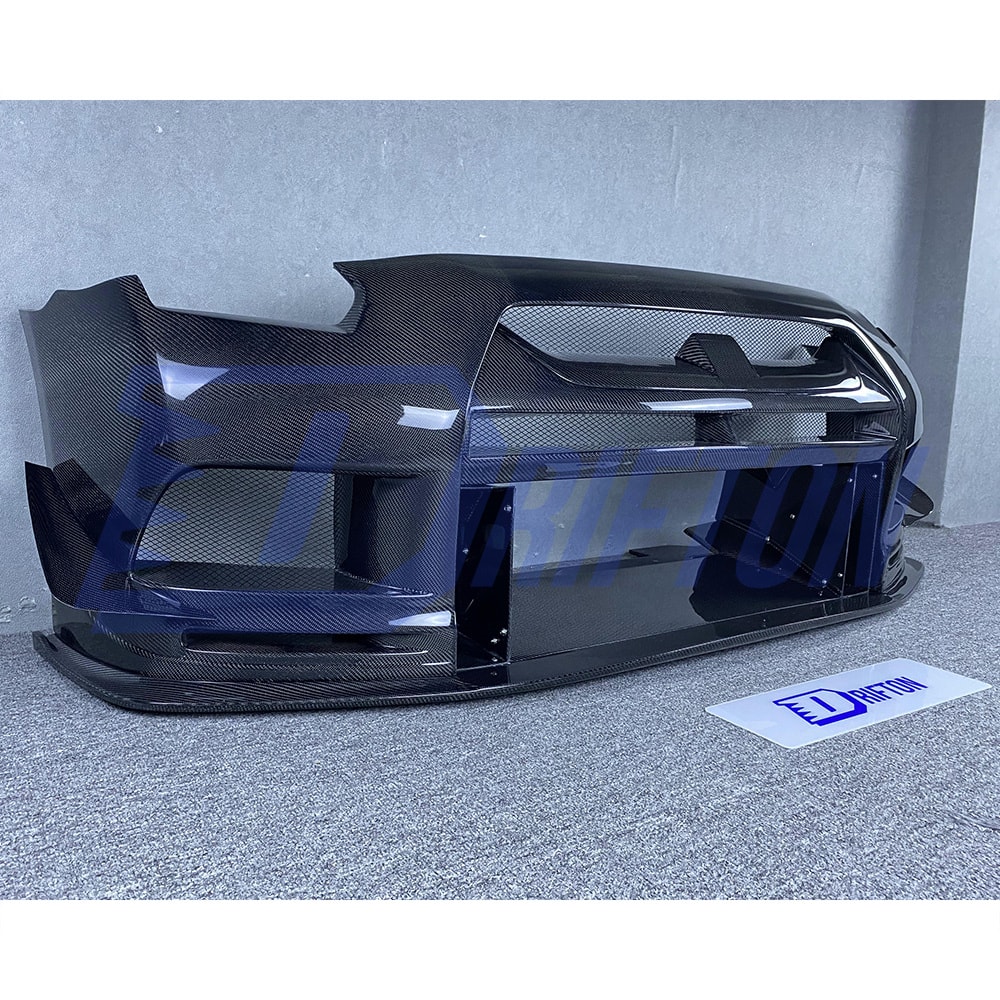 Top Racing Style Carbon Fiber Front Bumper For Nissan R35 GTR 2017-2019