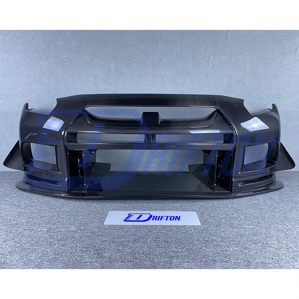 Top Racing Style Carbon Fiber Front Bumper For Nissan R35 GTR 2017-2019