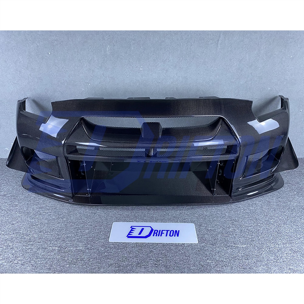 Top Racing Style Carbon Fiber Front Bumper For Nissan R35 GTR 2017-2019