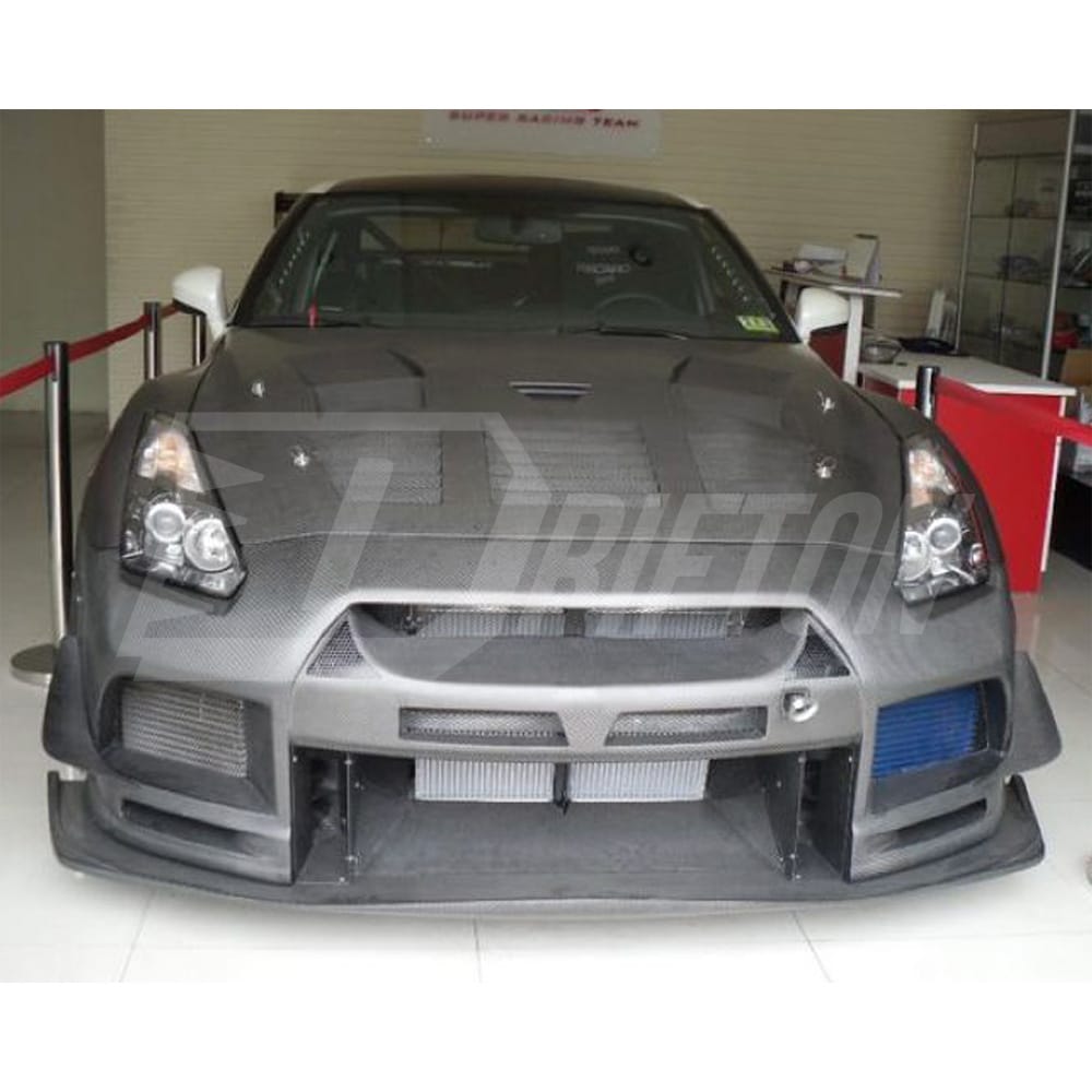 Top Racing Style Carbon Fiber Front Bumper For Nissan R35 GTR 2017-2019