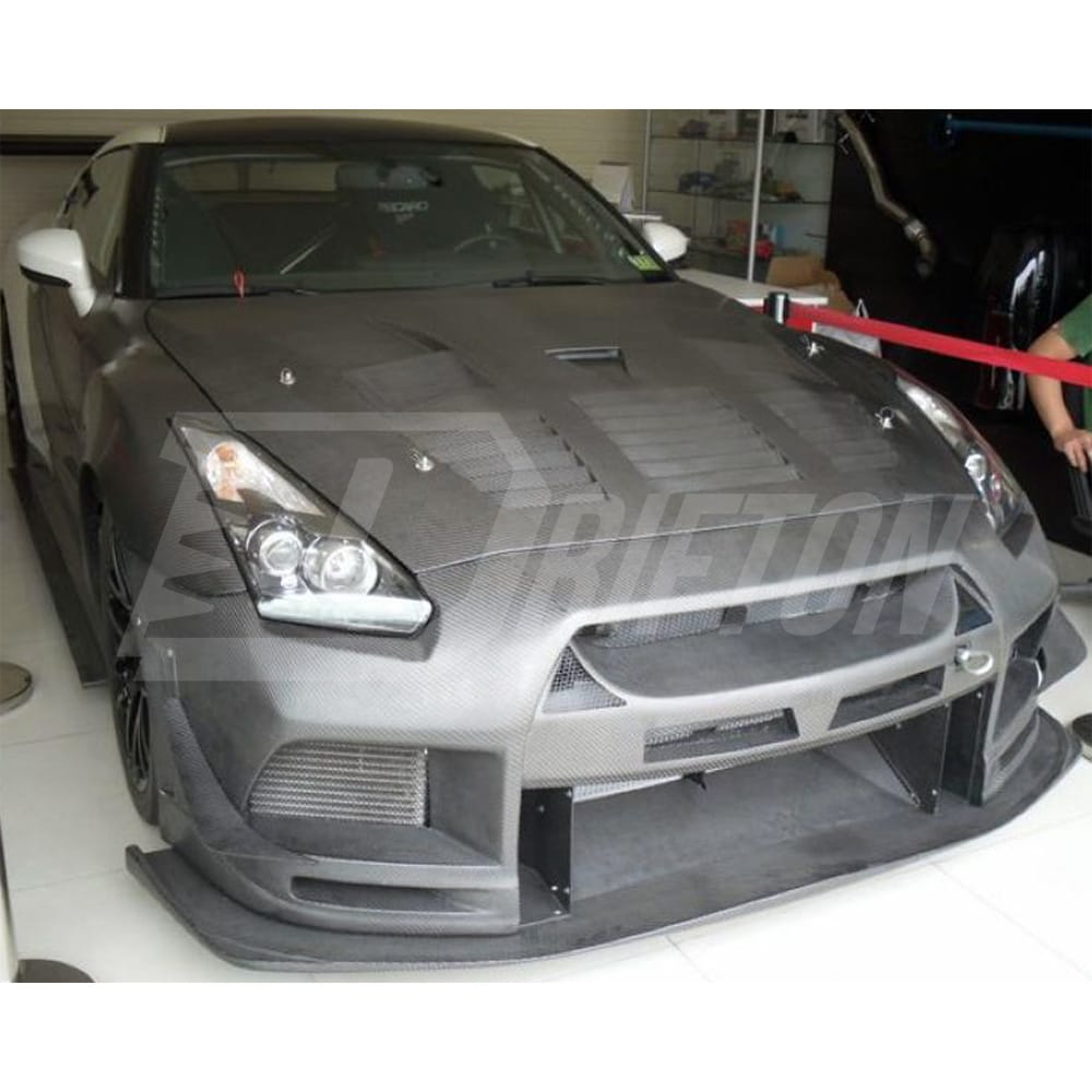 Top Racing Style Carbon Fiber Front Bumper For Nissan R35 GTR 2017-2019