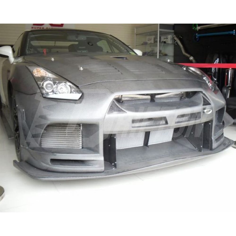 Top Racing Style Carbon Fiber Front Bumper For Nissan R35 GTR 2017-2019