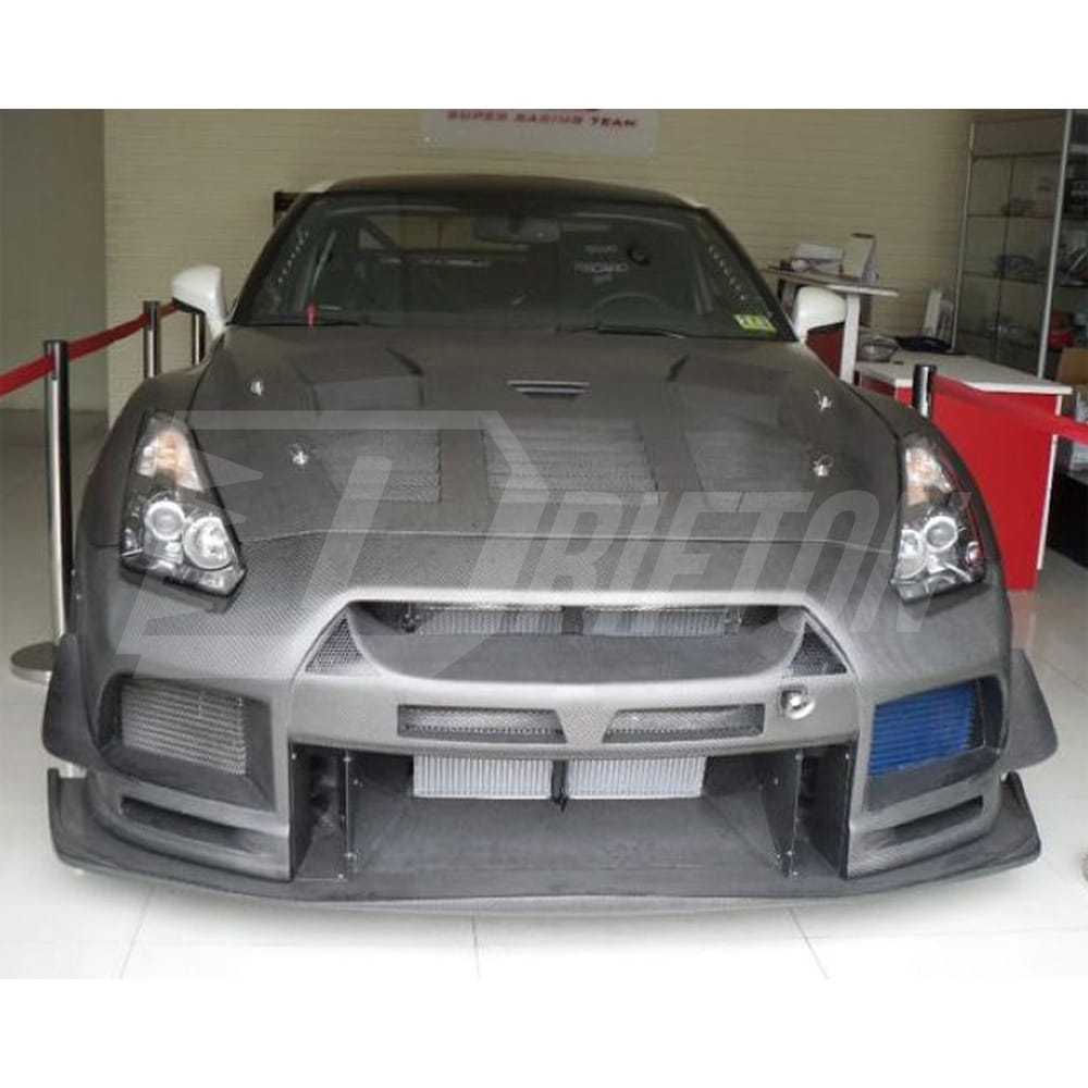 Top Racing Style Carbon Fiber Front Bumper For Nissan R35 GTR 2008-2016