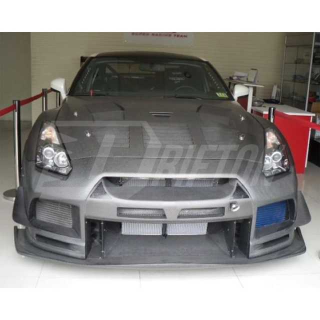 Top Racing Style Carbon Fiber Front Bumper For Nissan R35 GTR 2008-2016