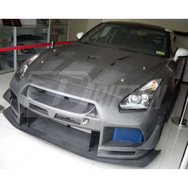 Top Racing Style Carbon Fiber Front Bumper For Nissan R35 GTR 2008-2016