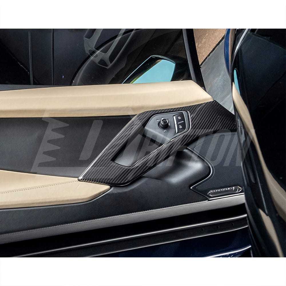 Dry Carbon Fiber Interiors Kits Door Handles For Lamborghini Aventador & S  LP700 LP740 2011-2021