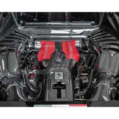 Dry Carbon Fiber Engine Bay Lock Cover Latch Panel Kit For Ferrari 488 GTB Spider 2015-2019