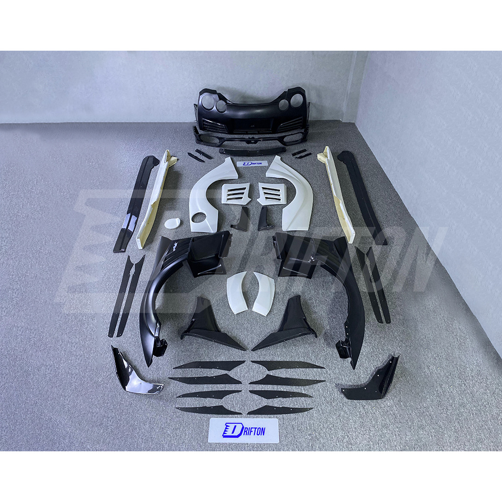 Varis KAMIKAZE R Super Sonic Style Half Carbon Fiber Wide Body Kit For Nissan R35 GTR 2008-2016