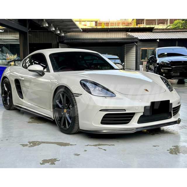CMST Style Carbon Fiber Side Skirt For Porsche 718 Cayman Boxster 2016-2025
