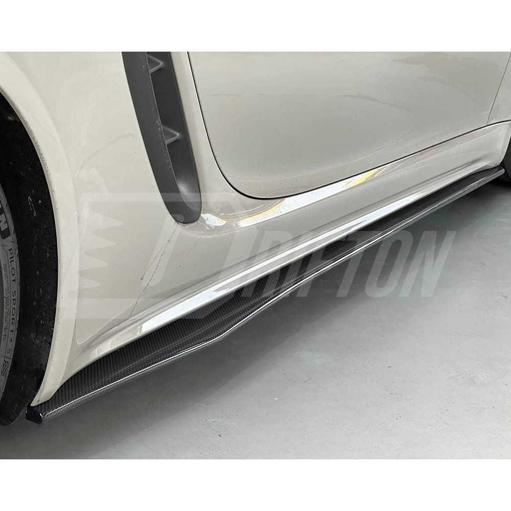 CMST Style Carbon Fiber Side Skirt For Porsche 718 Cayman Boxster 2016-2025