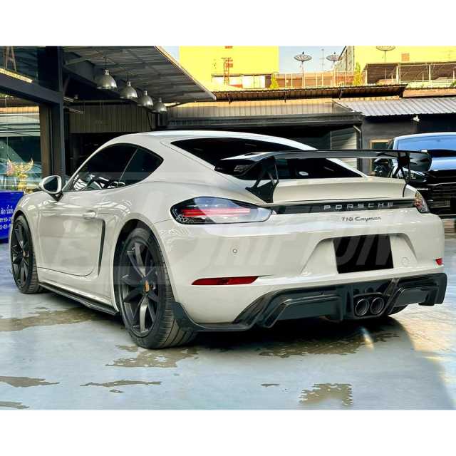CMST Style Carbon Fiber Side Skirt For Porsche 718 Cayman Boxster 2016-2025