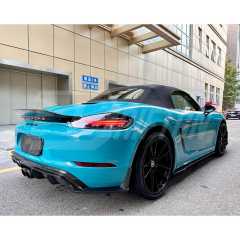 CMST Style Carbon Fiber Side Skirt For Porsche 718 Cayman Boxster 2016-2025