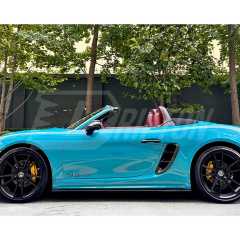 CMST Style Carbon Fiber Side Skirt For Porsche 718 Cayman Boxster 2016-2025